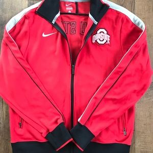 Nike Scarlet Ohio State Light Jacket. Size L